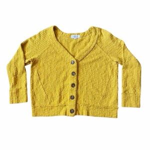 Two by Vince Camuto Mustard Yellow Knit Cardigan - Size M
